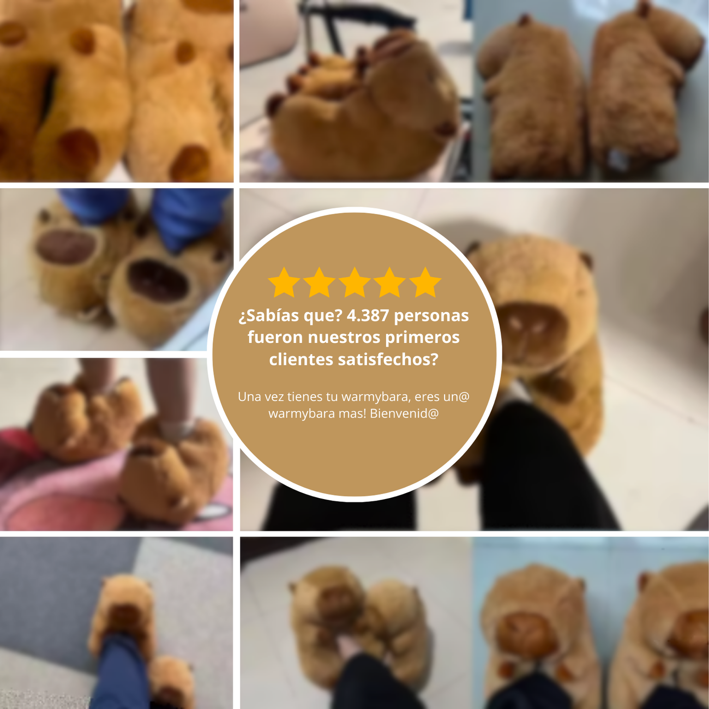 Warmybara® WarmStep Plush Slippers