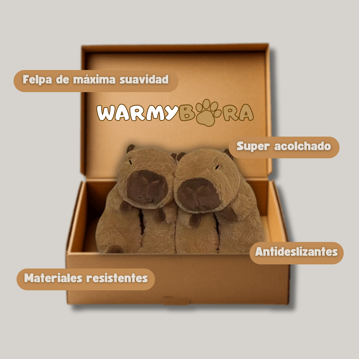 Warmybara® WarmStep Plush Slippers